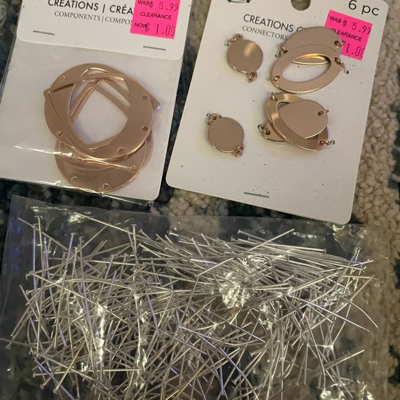 Bulk jewelry making tools wire clasps earrings gems hooks string beads - Picture 11 of 16